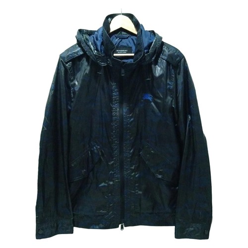 Giacca leggera uomo Burberry Black Label originale grigio scuro kaki multi