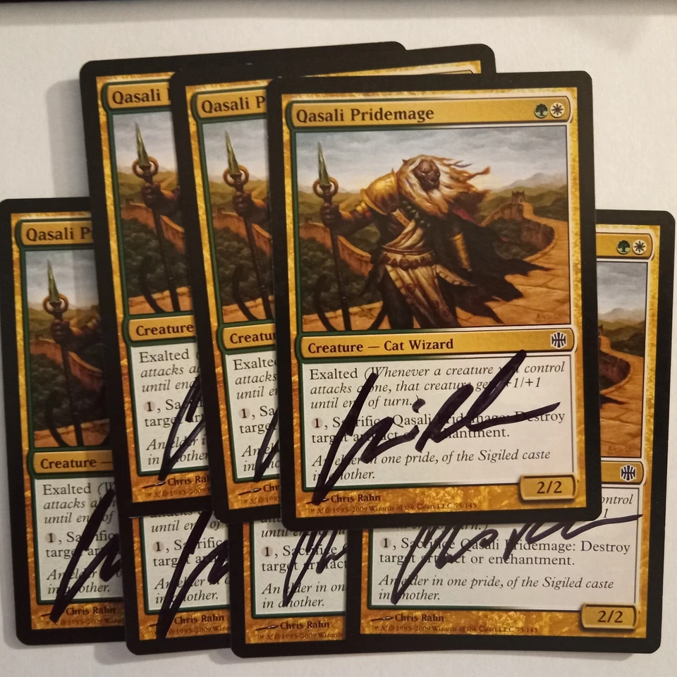 Magic The Gathering - 1x Signed Qasali Pridemage (mtg) 7 avail - Image 1 of 1