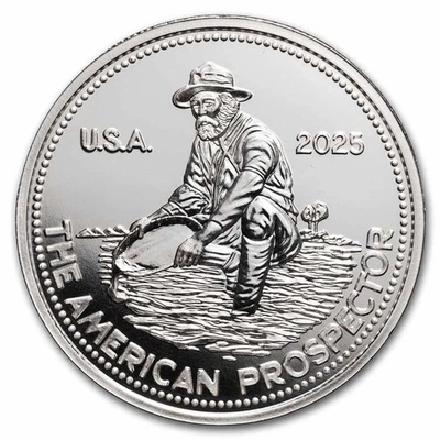 Hermosa ronda Engelhard the American Prospector 2025 1 oz .999 sin circular Foto 1 de 4
