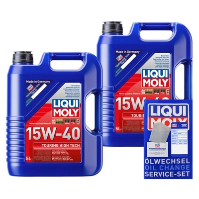 Liqui Moly 15W-40 Touring High Tech 10L aceite motor para Acea A3 B4 E2 Api Sl - Imagen 1 de 4