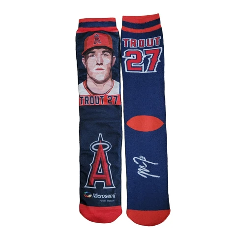 Mike Trout #27 Socks Anaheim Angels MLB Baseball Souvenir Full Color Photo Gift Cover