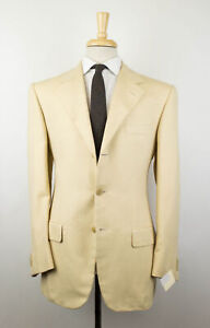 New D'AVENZA Brown Cotton 3 Roll 2 Button Sport Coat Blazer Size 52/42 R $2995