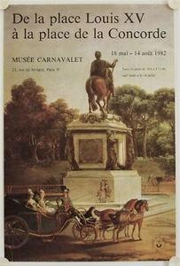 Poster Jean Baptiste LEPRINCE Place Louis XV 1982 Ausstellung Museum Karnevalet - Bild 1 von 1