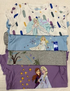Disney Frozen Girls' 4-pack(WHITE/BLUE/GRAY/LAVENDER 7)NWT - Picture 1 of 4