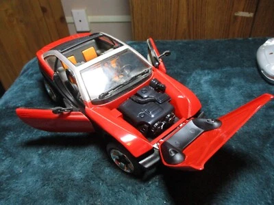 Matchbox Jeep Jeepster Concept Car Red Diecast 1/18 Scale Excellent Motor Trend - Image 1 of 4