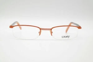 L'Amy Latitude 2B 52 21 135 Orange half Rim Glasses Frames New - Picture 1 of 6
