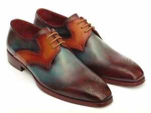 Paul Parkman Men's Multi-color Medallion Toe Derby Shoes (ID#6584-MIX) - Picture 1 of 1