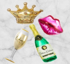 Riesen Folienballon Set Champagner✔ Sekt✔ Helium✔ Luftballon✔ Geburtstagsparty - Bild 1 von 13
