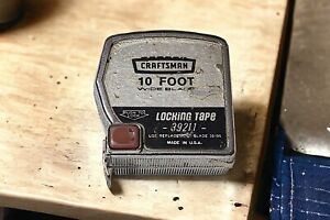 Craftsman 10 Foot Tape Measure No. 39163 USA Vintage 
