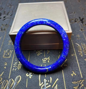 Natural Lapis lazuli Bracelets Gemstone Bangle Fine Jewelry for Women's - Picture 1 of 9