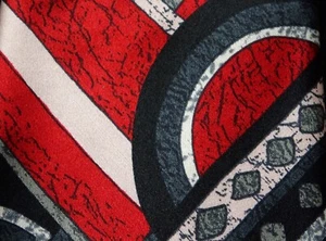 Fratelli Mens Formal Dress Necktie Red White Black Neck Tie 100% Silk Handmade - Picture 1 of 3