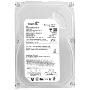 Disque Dur Seagate ST380815AS 80GB 8MB Cachette 7200Rpm SATA II 3,5 '' Pouces - Afbeelding 1 van 5