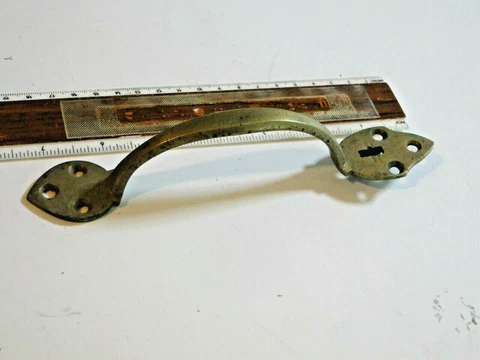 Antique Brass Thumb Latch Door Handle Suffolk Bean Style Cover