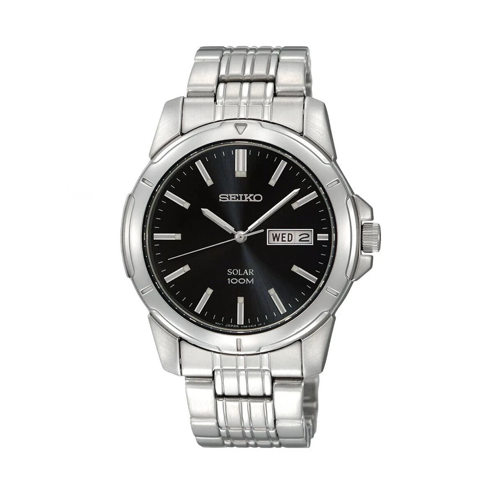 Seiko Solar Men's Black Watch - SNE093