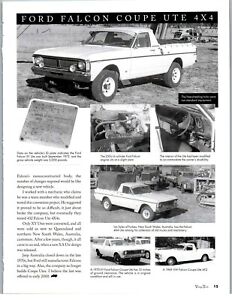 1970 FORD FALCON UTILITY 4WD UTE AUSTRALIA 2 PG Article