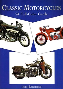 CLASSIC MOTORCYCLES 24 FULL-COLOR CARDS HARLEY-DAVIDSON ZUNDAPP BMW BSA TRIUMP N - Picture 1 of 3