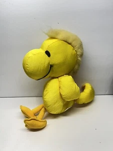 Peanuts Marshmallow Woodstock Plush 12" Stuffed Toy Applause Nylon Puffalump - Picture 1 of 7