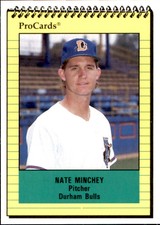 1991 Durham Bulls Update ProCards #5 Nate Minchey Pflugerville Texas TX Card