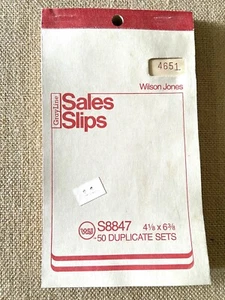 Wilson Jones 2-Part Account Sales Book Slips With Carbon Vintage Unused 50 - Picture 1 of 10