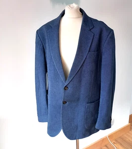 Giacca TM Lewin Alexander in twill blu 44R casual elegante misto lana - Foto 1 di 15