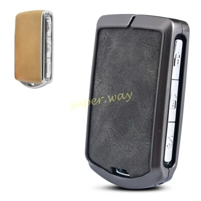 For Volvo S60 V60 S90 V90 C40 XC40 XC60 XC90 Metal Leather Car Key Case Cover - Image 1 of 4