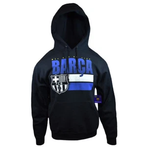 BARCELONA Men's SWEAT SHIRT -FC MENS SWEATER -LA LIGA HOODIE MESSI SOCCER - Picture 1 of 3