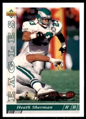 1993 Upper Deck Heath Sherman Philadelphia Eagles #380 NFL Football Card - Image 1 of 2