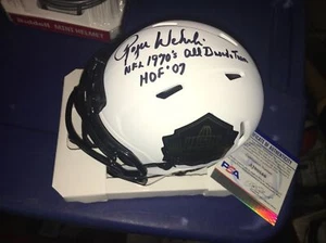 Roger Wehrli HOF 1970s All DeCade Team  Signed Lunar Eclipse Mini Helmet PSA DNA - Picture 1 of 2