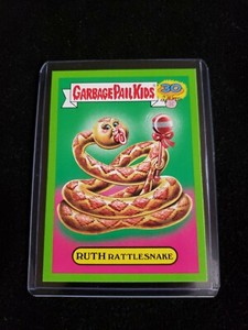 Garbage Pail Kids 30th Anniversary 7a RUTH RATTLESNAKE GREEN BORDER