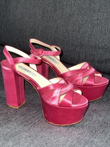 hot pink prada heels