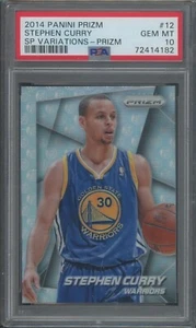 2014-15 Panini Prizm Basketball Stephen Curry #12 SP Variations PSA 10 - Picture 1 of 2