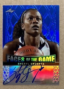 2012-13 Leaf Metal Faces of the Game Sheryl Swoopes Autograph - Blue Holo /25