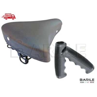 SELLE MONTEGRAPPA Sella MONTEGRAPPA Bici Graziella - Olanda - City Bike + Manopole Nero