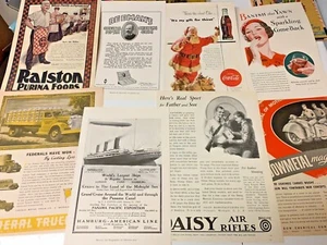 8 VINTAGE MISC SMALL MAGAZINE ADVERTISING ADS LOT 19 - Picture 1 of 6