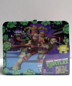 Ninja Turtles BLECH BROTDOSE + 48-TEILIGES PUZZLE KINDER JUNGE ALLES TRAGEN SPIELZEUG GESCHENK SNACKBEUTEL - Bild 1 von 11