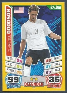 TOPPS MATCH ATTAX BRAZIL 2014 WORLD CUP- #235-USA-CLARENCE GOODSON - Picture 1 of 1