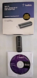 Belkin N600 DB Wireless Dual Band Wi-Fi USB AdapterF9L1101v1 + Setup, Manual CD - Picture 1 of 13
