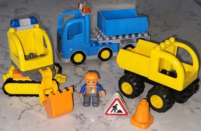 Lego Duplo Big Wheel Camión de Volteo Excavadora Construcción Bloque de Construcción Conjunto de Figuras Foto 1 de 4