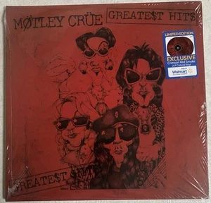 MOTLEY CRUE GREATEST HITS LP CRIMSON RED SMOKE VINYL WALMART EXCLUSIVE - Imagen 1 de 6