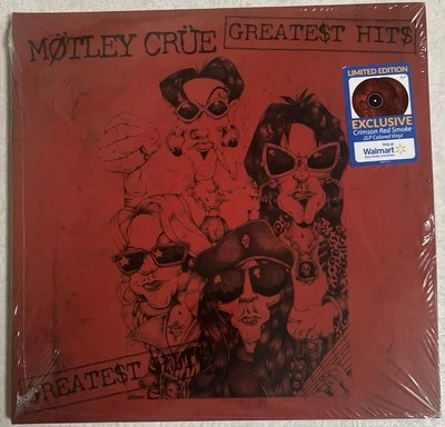 MOTLEY CRUE GREATEST HITS LP CRIMSON RED SMOKE VINYL WALMART EXCLUSIVE - Image 1 of 4