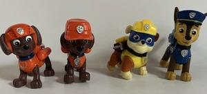 Lot of 4 Assorted PAW PATROL Figures Chase Rocky Rubble Super Pup 2.5" - Picture 1 of 7