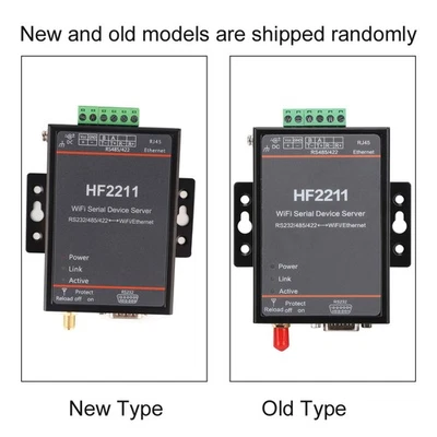 HF2211 Serial Server RS232/485/422 To WIFI && Ethernet DTU Network Communication - Image 1 of 4