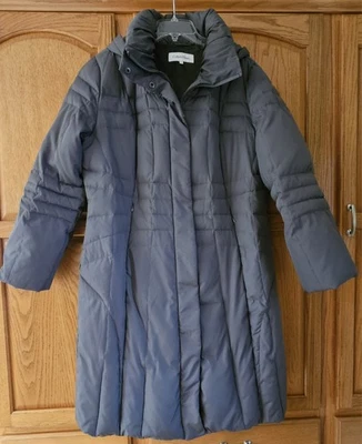 CALVIN KLEIN DESIGNER WOMEN'S GRAY PUFFER COAT JACKET SIZE XL  - Image 1 of 4
