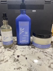 Bath and Body Works Lavender Vanilla Sleep Shea Sugar Body Scrub/Body Lotion/Mst - Picture 1 of 5