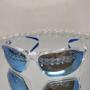 Revo VERTEX Sunglasses Shiny Crystal Clear POLARIZED Blue Water RE 1239 09 BL - Picture 1 of 3