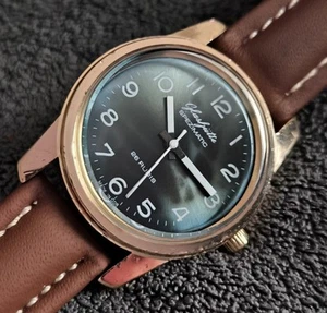 GUB Glashütte Spezimatic Cal.74, reloj automático vintage para hombres, 1964-79, mármol azul. - Imagen 1 de 24