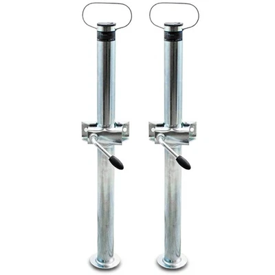 Stützfüße Stützrohre Abstellstützen für Anhänger 1 Paar 1000kg 70cm Bituxx® - Bild 1 von 4