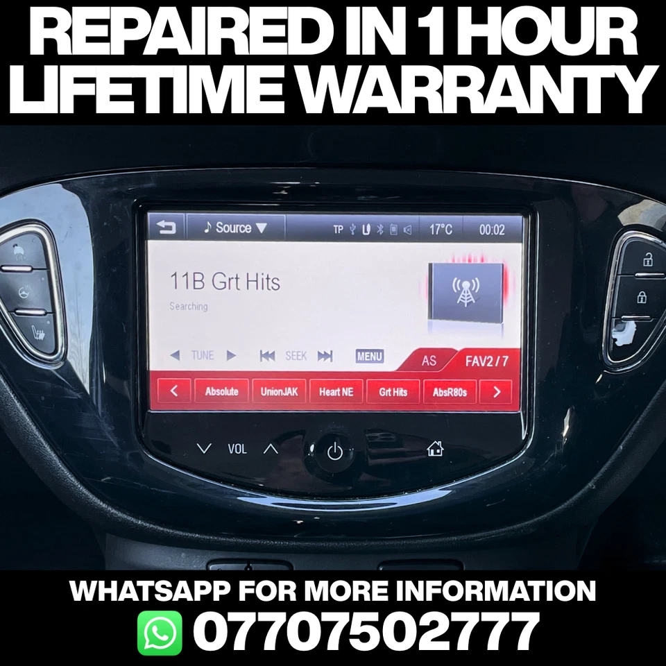 VAUXHALL CORSA 2014 2015 2016 2017 TOUCH SCREEN REPAIR SERVICE MEDIA UNIT NAV