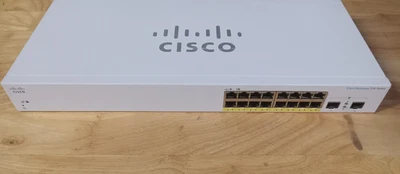 Cisco Business 220 Series CBS220-16P-2G Switch 16 Port Gigabit PoE Smart Switch - Image 1 of 4