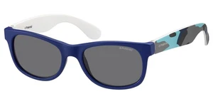 POLAROID KIDS P0300 T6D BLUE CAMUFLAGE BLUE 43/15/120 KIDS Sunglasses - Picture 1 of 2